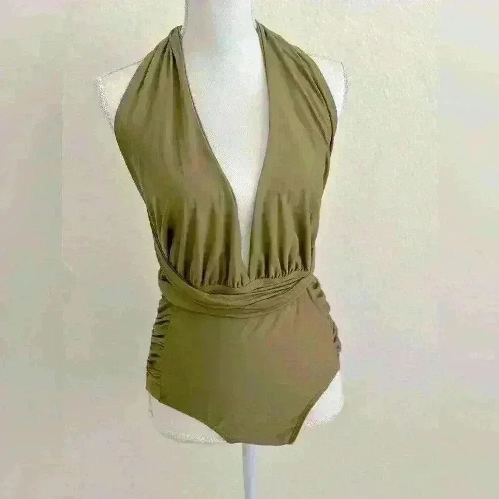 Nicole Miller Design Your Own Look One Piece Swimsuit Size Large - Picture 4 of 10